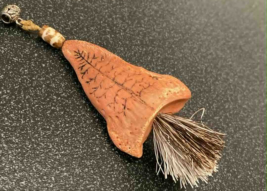 Porte-clés arbre de vie pinceau à champignons