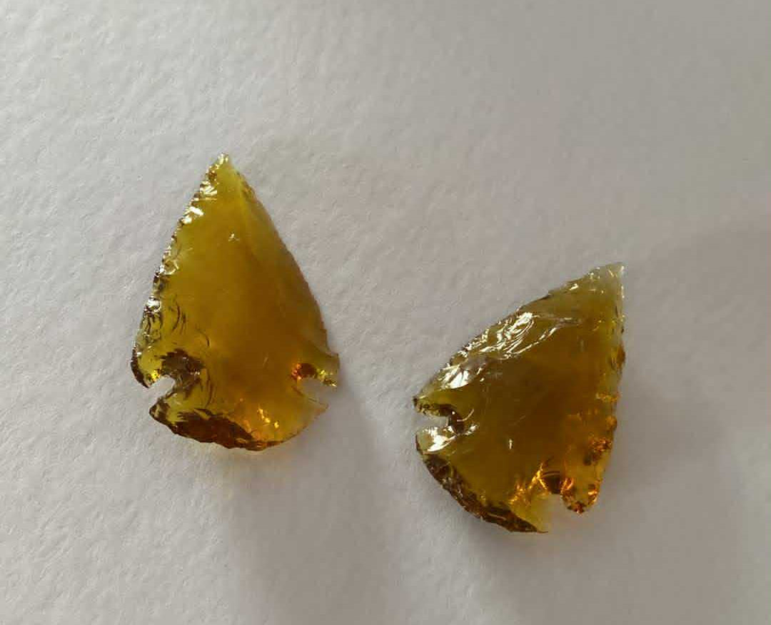 Pointe de flèche en citrine