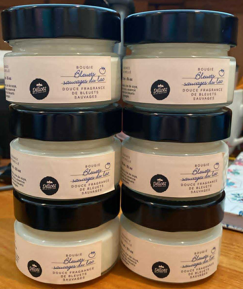Bougie bleuets sauvages du lac